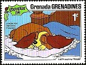 Grenadines - 1981 - Walt Disney - 1 ¢ - Multicolor - Disney, Lady And The Tramp - Scott 451 - Walt Disneyâ€™s film Lady and the Tramp - 0